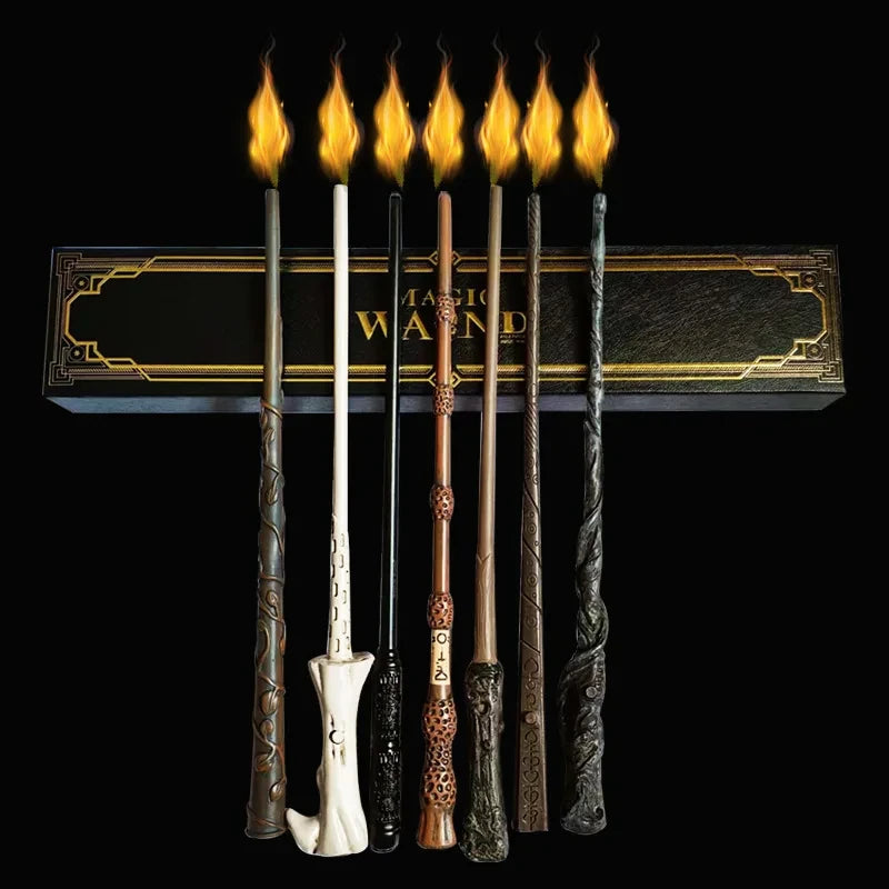 Fire Breathing Magic Wand Toy with LED Flame Effect for Kids