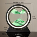 Moving Sand Art Landscape Table Lamp with LED Ambient Lighting and Flowing Sand Design