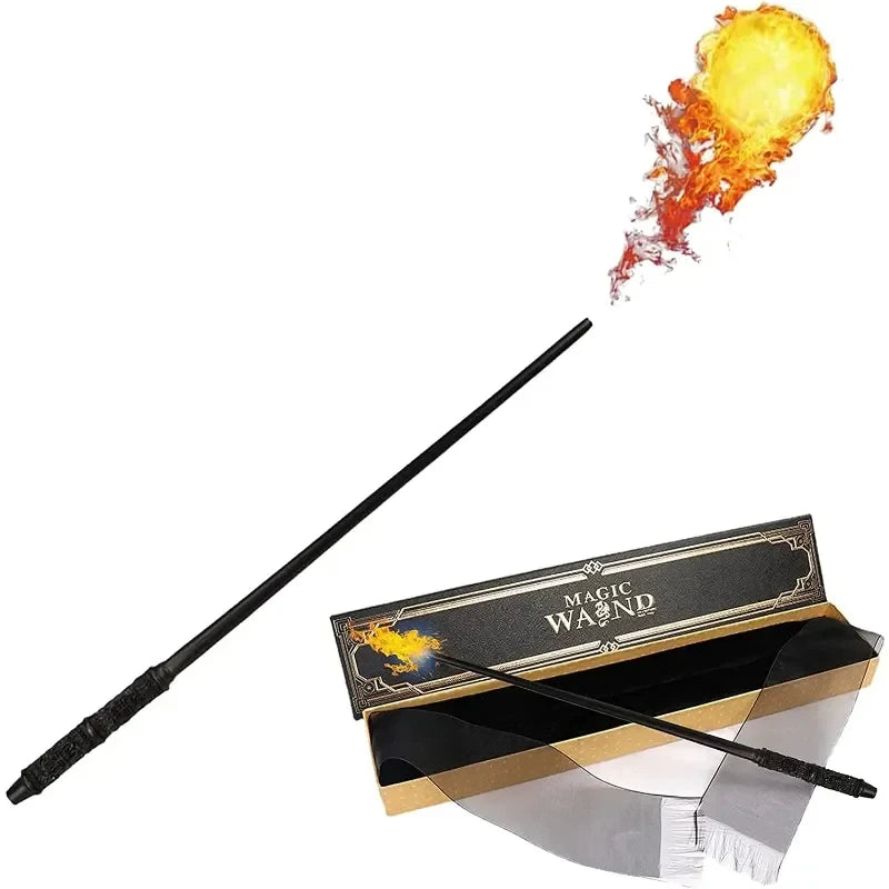 Fire Breathing Magic Wand Toy with LED Flame Effect for Kids
