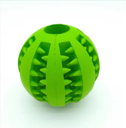 Interactive Rubber Slow Feeder Dog Ball Treat Dispensing Pet Toy
