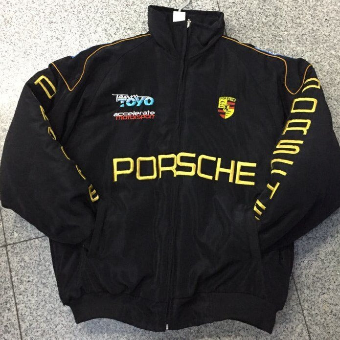 F1 Racing Jacket Vintage Embroidered Motorsport Outerwear