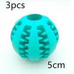 Interactive Rubber Slow Feeder Dog Ball Treat Dispensing Pet Toy