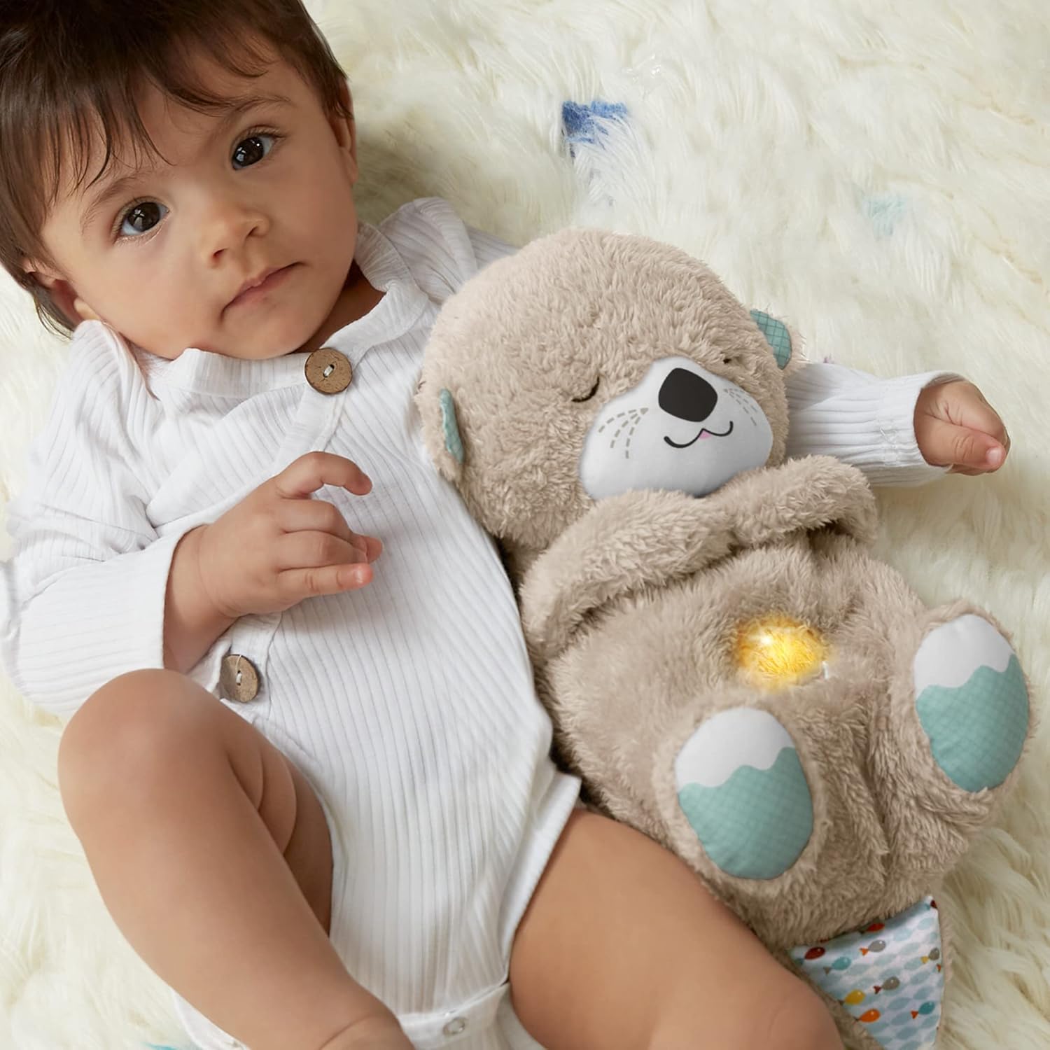 Breathing Bear Soothing Plush with Soft Fabric and Calming Breathing Motion