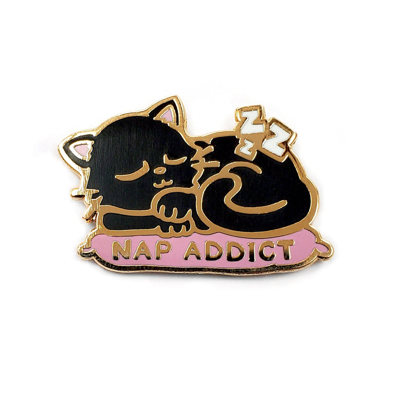 Cat Nap Addict Golf Ball Marker with Funny Cat-Themed Design