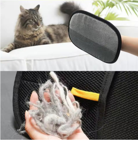 Pet Fur Remover Glove with Soft Silicone Grooming Tips for Dogs and Cats