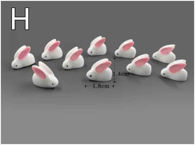 Mini Resin Animal Figurines for DIY Micro-Landscape and Fairy Garden Decor