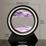 Moving Sand Art Landscape Table Lamp with LED Ambient Lighting and Flowing Sand Design