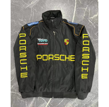F1 Racing Jacket Vintage Embroidered Motorsport Outerwear