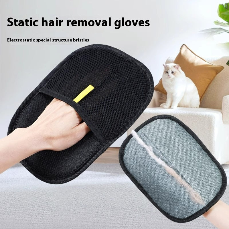 Grooming Glove for Pets with Soft Silicone Grooming Tips