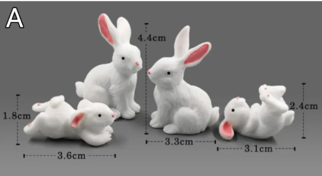 Mini Resin Animal Figurines for DIY Micro-Landscape and Fairy Garden Decor