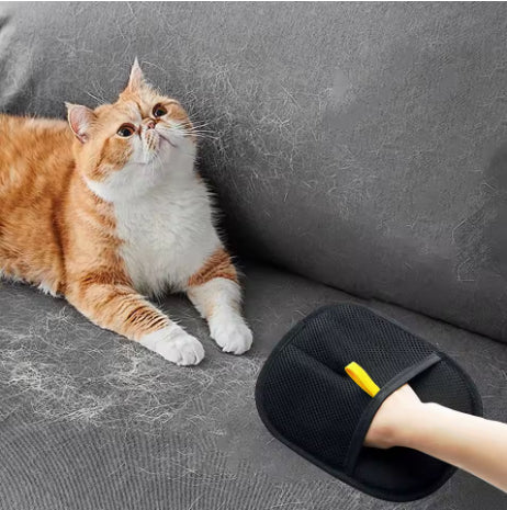 Pet Fur Remover Glove with Soft Silicone Grooming Tips for Dogs and Cats