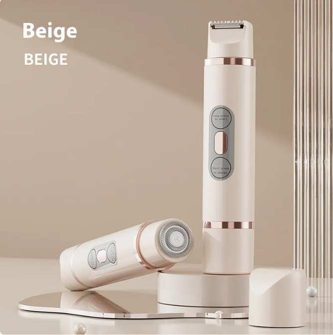 Dual-Head Electric Shaver for Women Facial and Body Hair Removal Device
