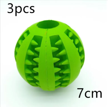 Interactive Rubber Slow Feeder Dog Ball Treat Dispensing Pet Toy