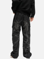 Spider Denim Pants with Trendy Streetwear Design