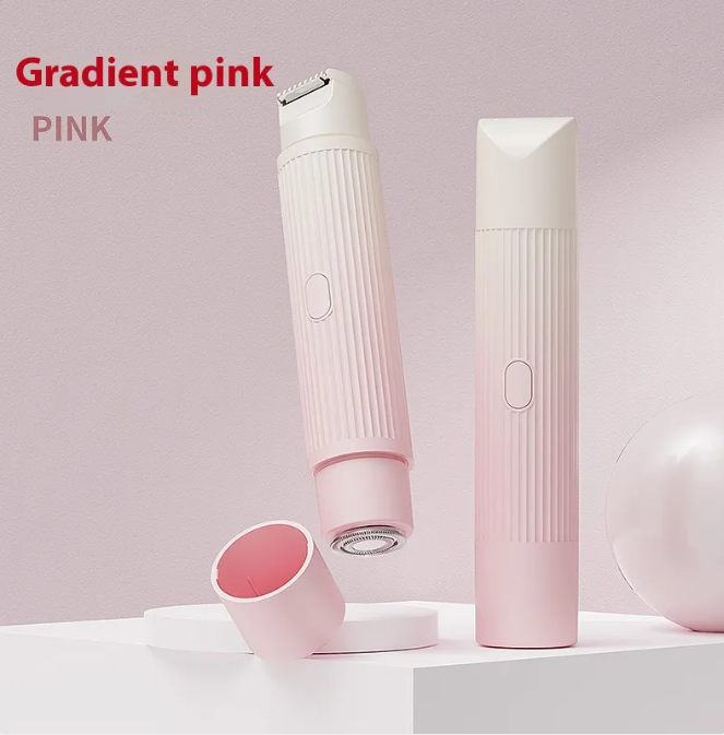Dual-Head Electric Shaver for Women Facial and Body Hair Removal Device