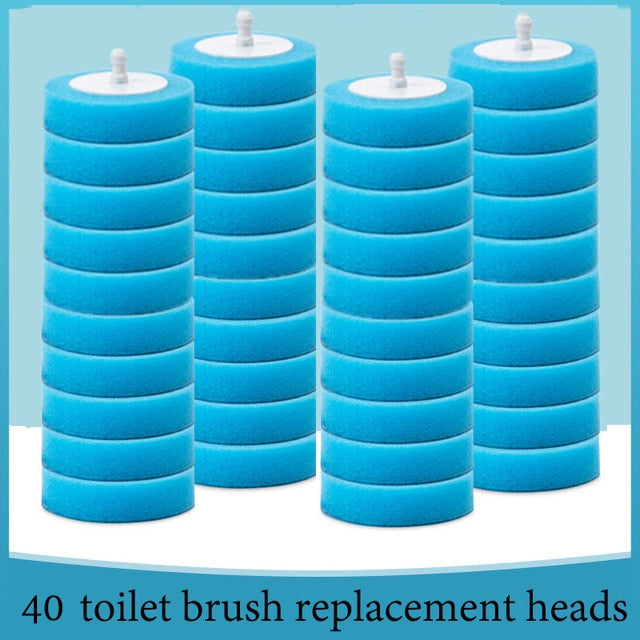 Toilet Disposable Brush with Replaceable Cleaning Heads