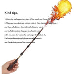Fire Breathing Magic Wand Toy with LED Flame Effect for Kids