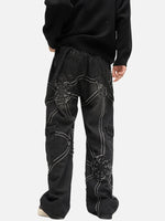 Spider Denim Pants with Trendy Streetwear Design