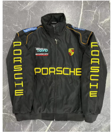 F1 Racing Jacket Vintage Embroidered Motorsport Outerwear
