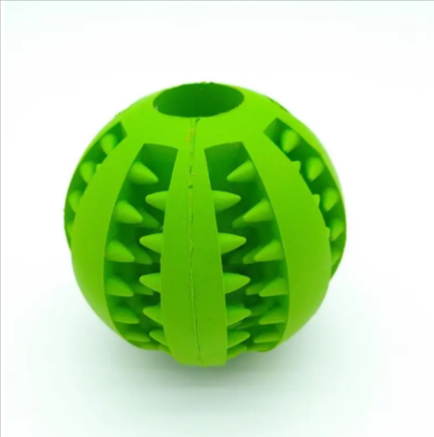 Interactive Rubber Slow Feeder Dog Ball Treat Dispensing Pet Toy
