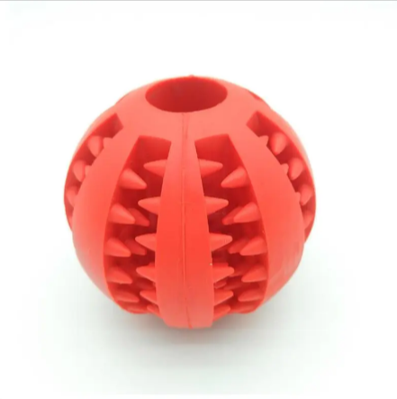 Interactive Rubber Slow Feeder Dog Ball Treat Dispensing Pet Toy