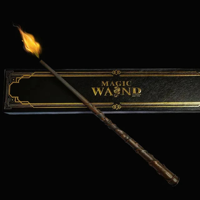 Fire Breathing Magic Wand Toy with LED Flame Effect for Kids