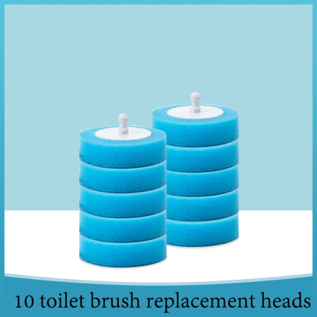 Toilet Disposable Brush with Replaceable Cleaning Heads