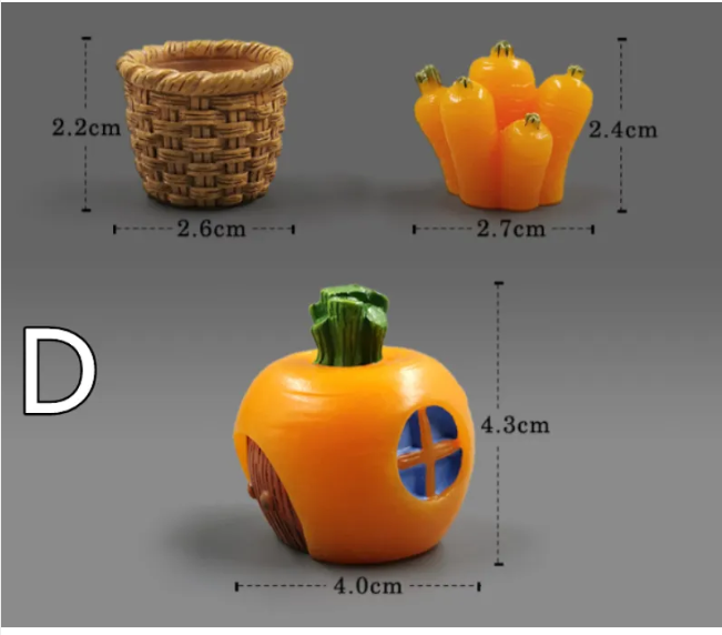 Mini Resin Animal Figurines for DIY Micro-Landscape and Fairy Garden Decor