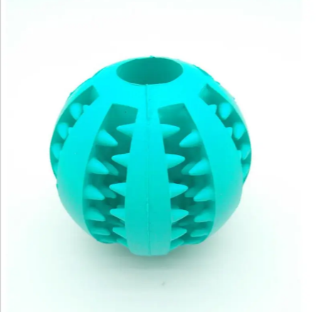 Interactive Rubber Slow Feeder Dog Ball Treat Dispensing Pet Toy