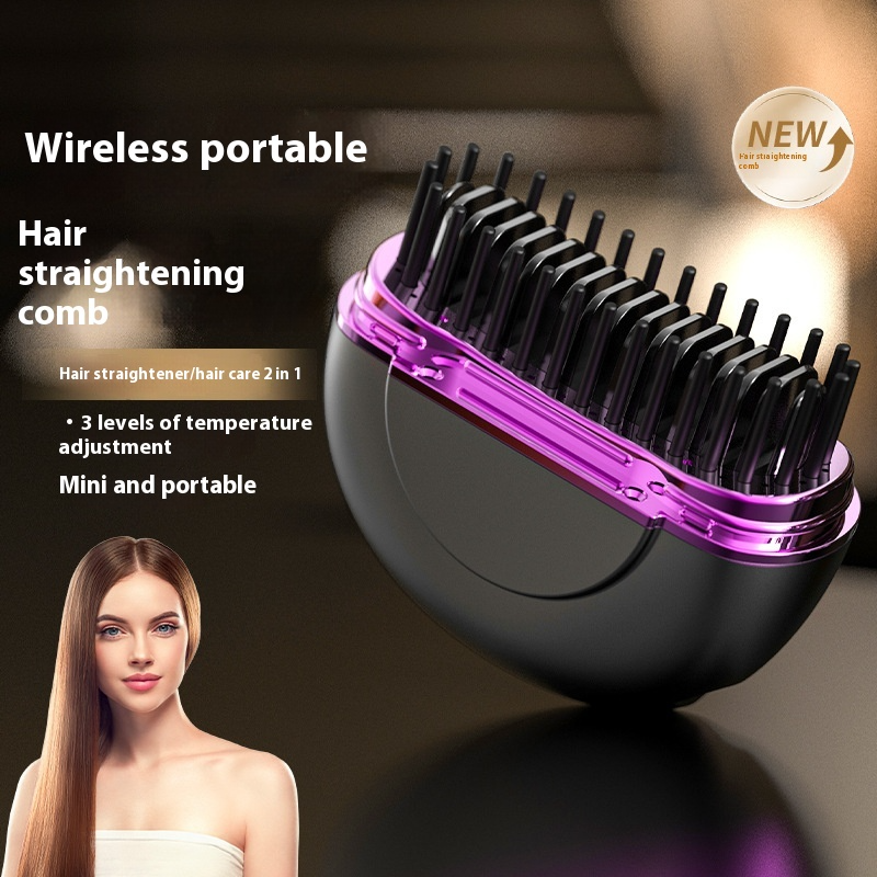 Portable Ceramic Hair Straightener with Compact Travel Design