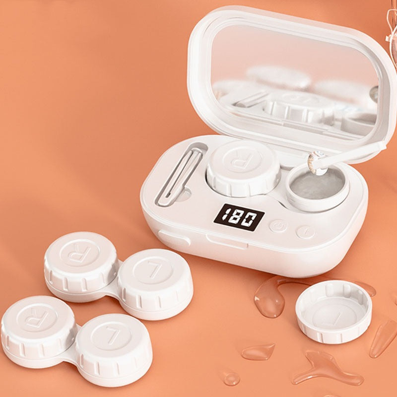 Ultrasonic Contact Lens Cleaner Portable Lens Cleaning Device