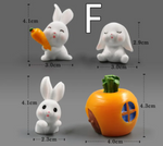 Mini Resin Animal Figurines for DIY Micro-Landscape and Fairy Garden Decor