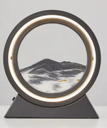 Moving Sand Art Landscape Table Lamp with LED Ambient Lighting and Flowing Sand Design