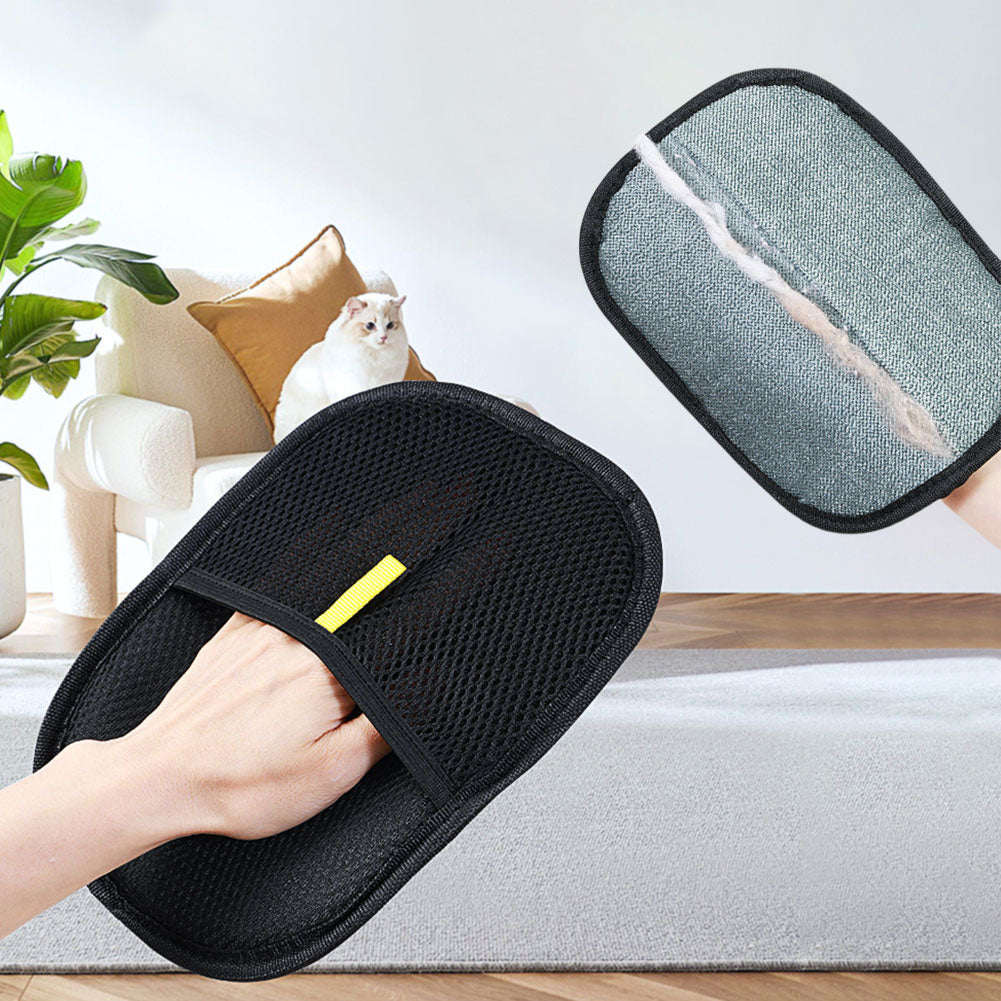 Grooming Glove for Pets with Soft Silicone Grooming Tips