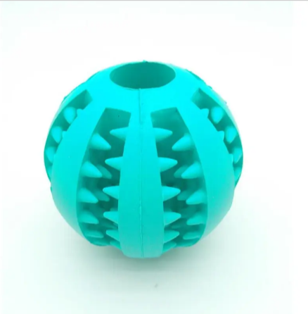 Interactive Rubber Slow Feeder Dog Ball Treat Dispensing Pet Toy