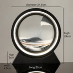 Moving Sand Art Landscape Table Lamp with LED Ambient Lighting and Flowing Sand Design