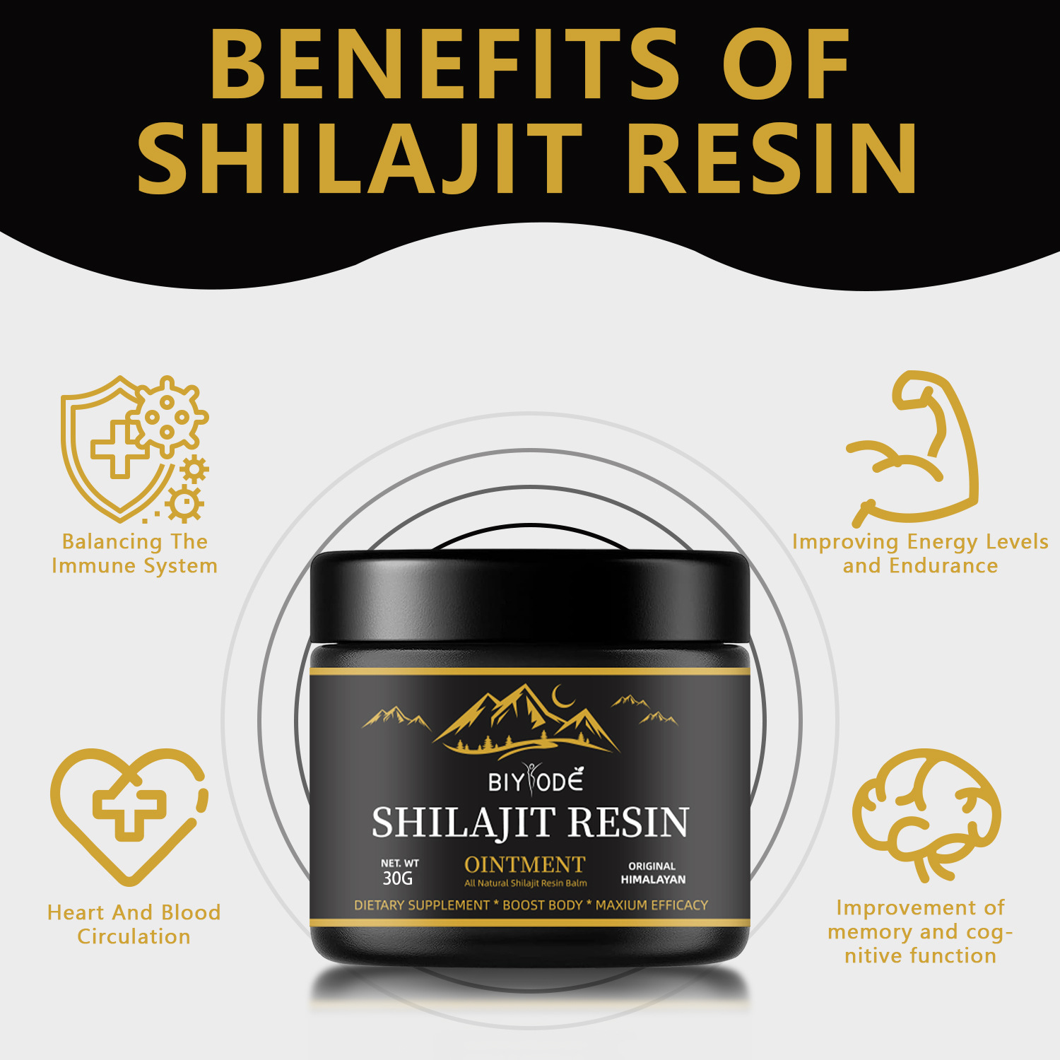 Natural Pure Shilajit Resin 30g Premium Wellness Supplement