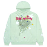 Spider Letter Print Hoodie with Bold Streetwear Graphic Design