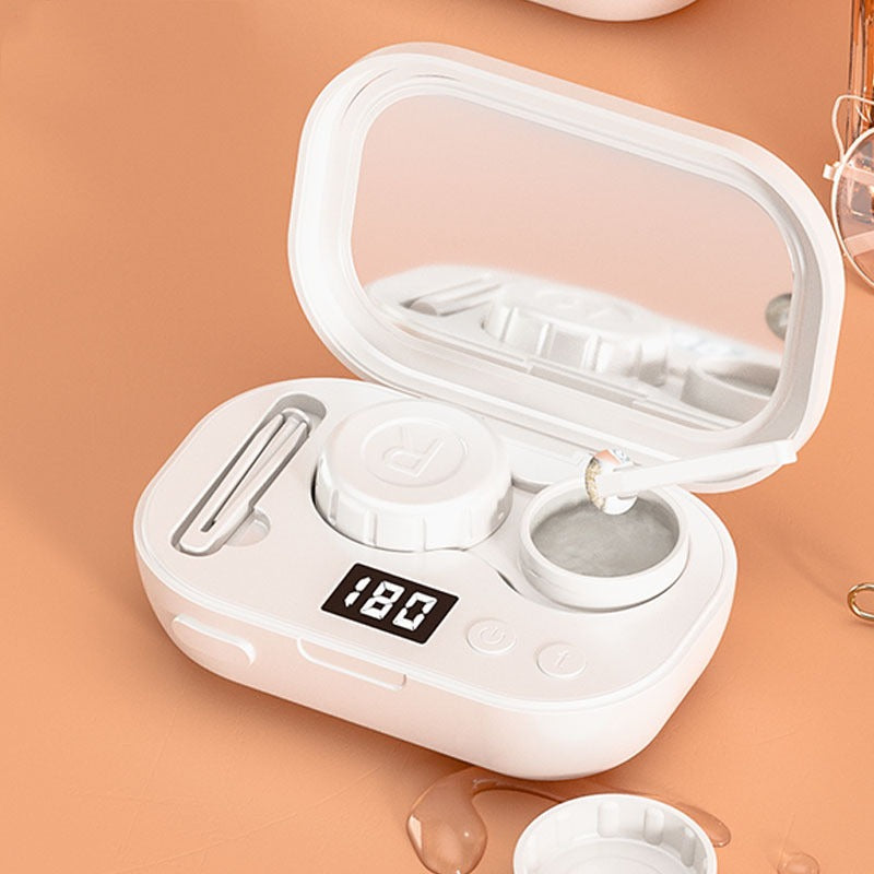 Ultrasonic Contact Lens Cleaner Portable Lens Cleaning Device