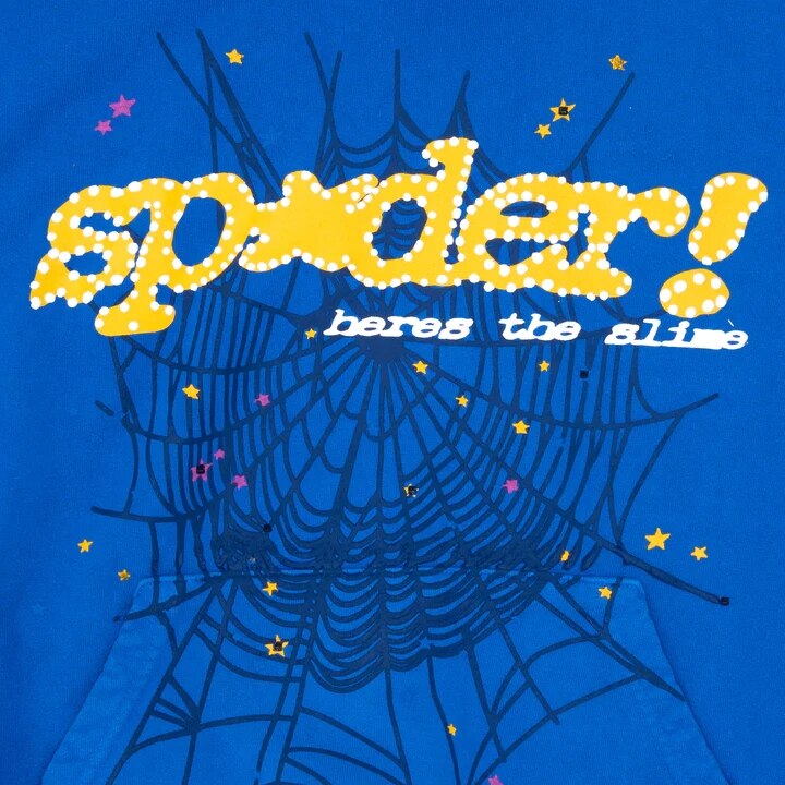 Spider Letter Print Hoodie with Bold Streetwear Graphic Design