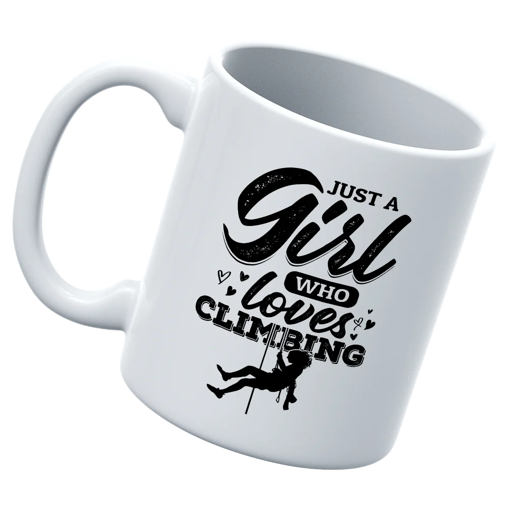 Girl Who Loves Climbing Mug 11oz Coffee Cup