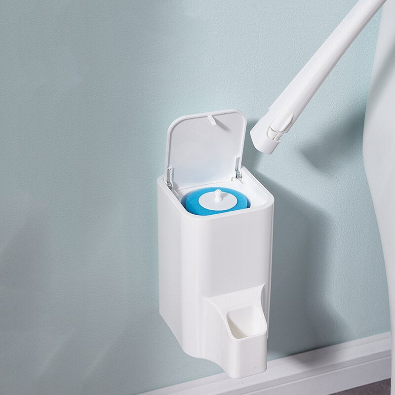 Toilet Disposable Brush with Replaceable Cleaning Heads