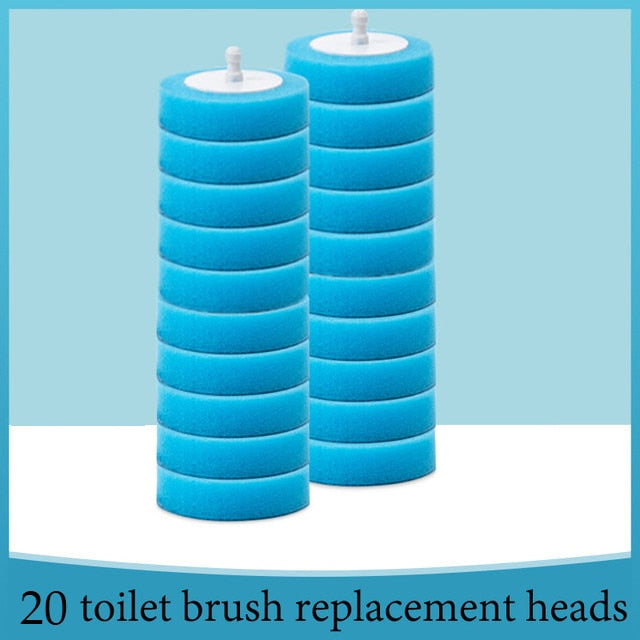 Toilet Disposable Brush with Replaceable Cleaning Heads