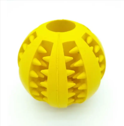 Interactive Rubber Slow Feeder Dog Ball Treat Dispensing Pet Toy