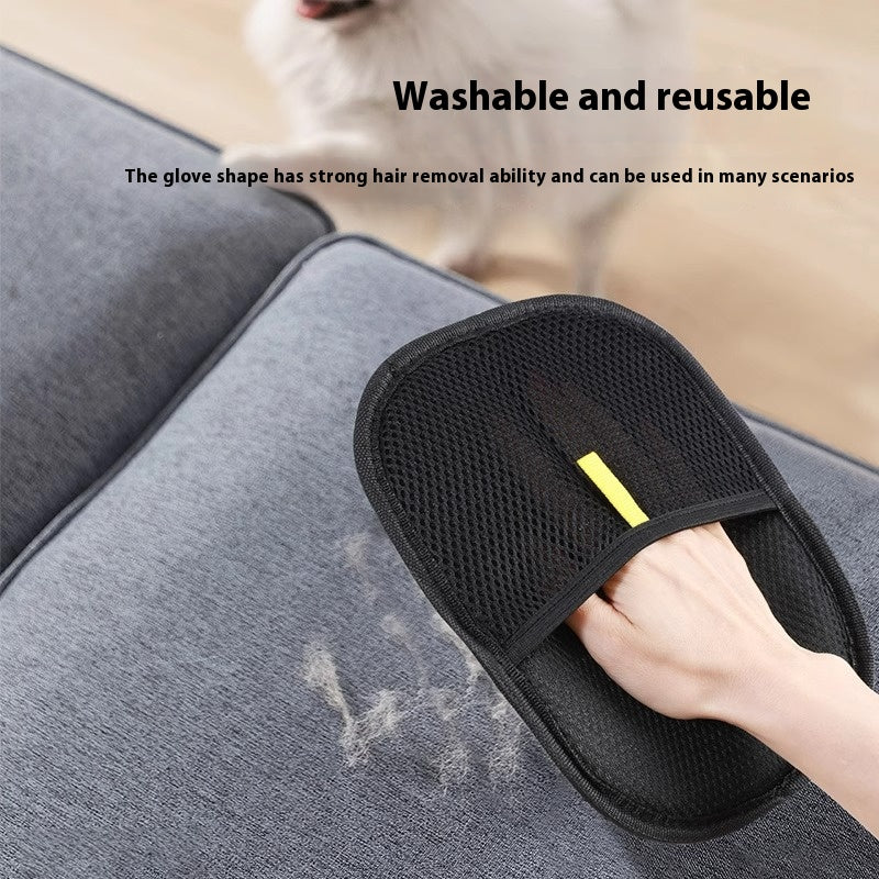 Grooming Glove for Pets with Soft Silicone Grooming Tips