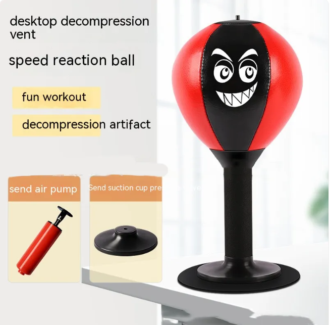 Punch Pal Desktop Speed Ball with Strong Suction Cup Base