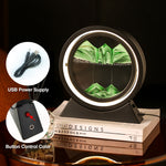 Moving Sand Art Landscape Table Lamp with LED Ambient Lighting and Flowing Sand Design