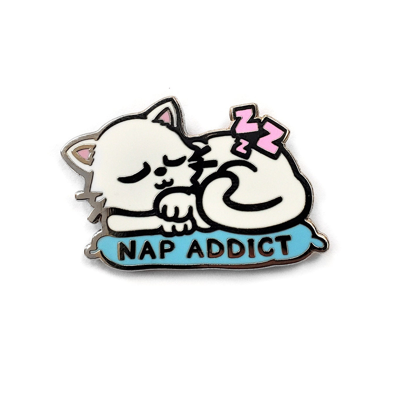 Cat Nap Addict Golf Ball Marker with Funny Cat-Themed Design
